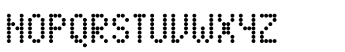 FF Dot Matrix Two Narrow Font UPPERCASE