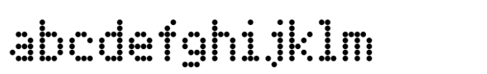 FF Dot Matrix Two Narrow Font LOWERCASE