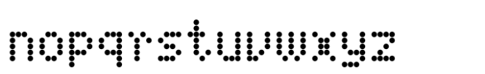 FF Dot Matrix Two Narrow Font LOWERCASE