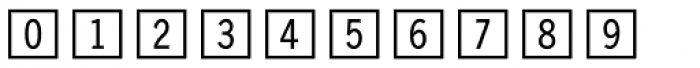 FF Double Digits Square Font OTHER CHARS