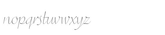 FF Eggo Thin Italic Font LOWERCASE
