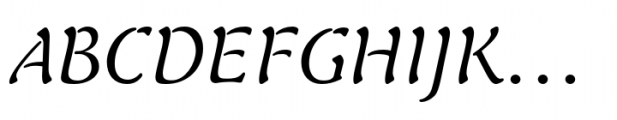 FF Elegie Regular Italic Font UPPERCASE