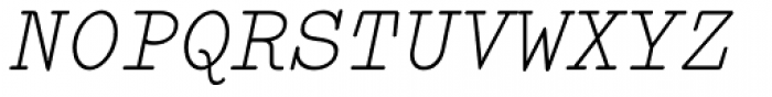 FF Elementa Pro Italic Font UPPERCASE