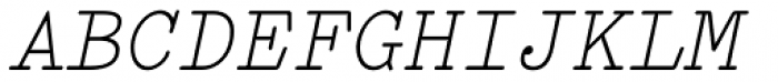 FF Elementa Std Regular Italic Font UPPERCASE