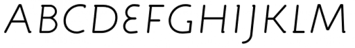 FF Engine OT Light Italic Font UPPERCASE