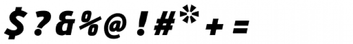 FF Eureka Mono OT Black Italic Font OTHER CHARS