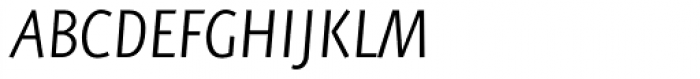 FF Eureka Sans OT Light Italic Font UPPERCASE
