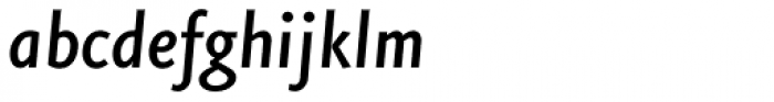 FF Eureka Sans Pro Medium Italic Font LOWERCASE