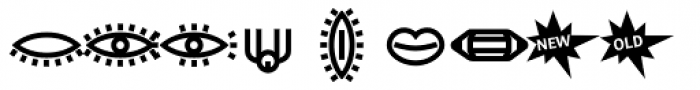 FF Eureka Symbols Font UPPERCASE