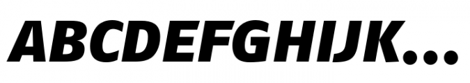 FF Fago Extended Black Italic Font UPPERCASE