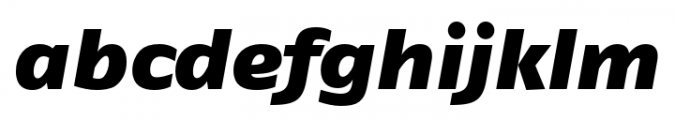 FF Fago Extended Black Italic Font LOWERCASE