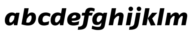 FF Fago Extended ExtraBold Italic Font LOWERCASE