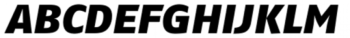 FF Fago OT Extd Black Italic Font UPPERCASE