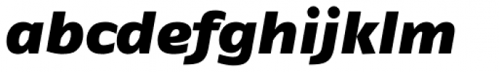 FF Fago Pro Extd Black Italic Font LOWERCASE