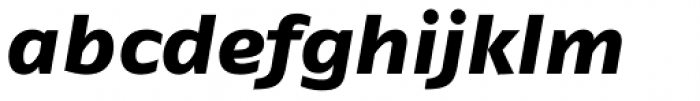 FF Fago Pro Extended Extra Bold Italic Font LOWERCASE