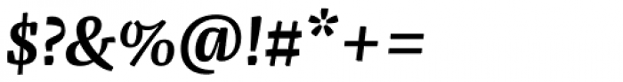 FF Franziska OT DemiBold Italic Font OTHER CHARS