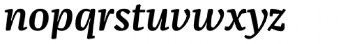 FF Franziska OT DemiBold Italic Font LOWERCASE