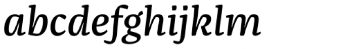 FF Franziska OT Medium Italic Font LOWERCASE