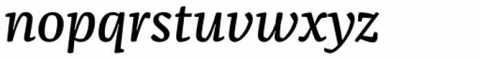 FF Franziska OT Medium Italic Font LOWERCASE