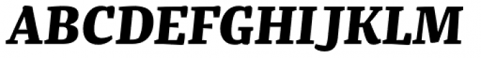 FF Franziska Pro ExtraBold Italic Font UPPERCASE