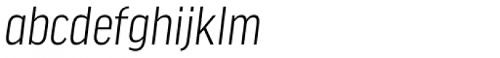 FF Good Headline OT Cond Light Italic Font LOWERCASE