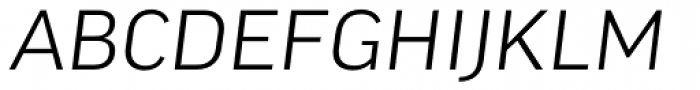 FF Good OT Wide Light Italic Font UPPERCASE