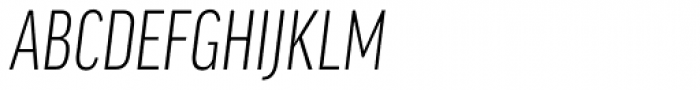 FF Good OT XCond Light Italic Font UPPERCASE