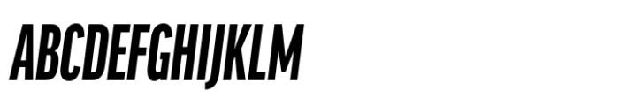 FF Good Pro Compressed Black Italic Font UPPERCASE