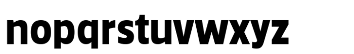 FF Govan Std Expanded Regular Font LOWERCASE
