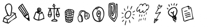 FF Handwriter Symbols Font UPPERCASE