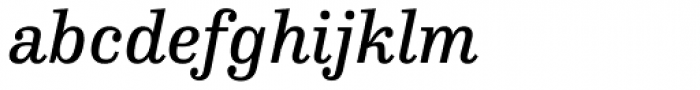 FF Hertz OT Book Italic Font LOWERCASE
