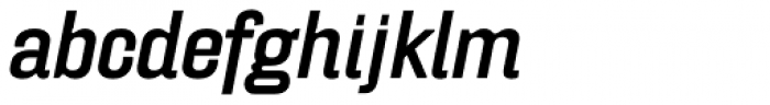 FF Hydra OT Ext Medium Italic Font LOWERCASE