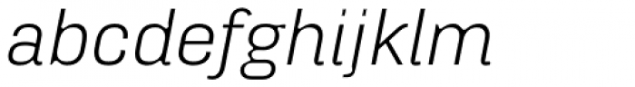 FF Hydra Text OT Light Italic Font LOWERCASE