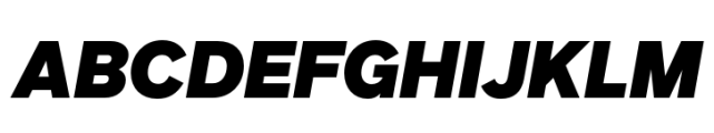 FF Infra Black Italic Font UPPERCASE