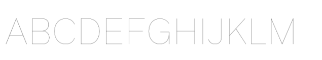 FF Infra Hairline Font UPPERCASE