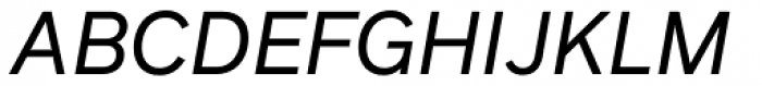 FF Infra Regular Italic Font UPPERCASE