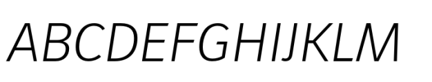 FF Karbid Light Italic Font UPPERCASE