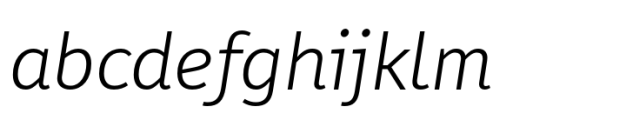 FF Karbid Light Italic Font LOWERCASE