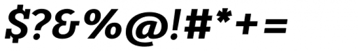 FF Karbid Slab OT Bold Italic Font OTHER CHARS