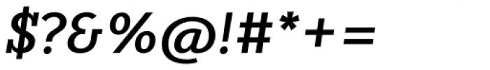 FF Karbid Slab OT Medium Italic Font OTHER CHARS