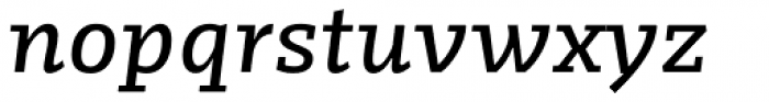 FF Kaytek Slab Medium Italic Font LOWERCASE