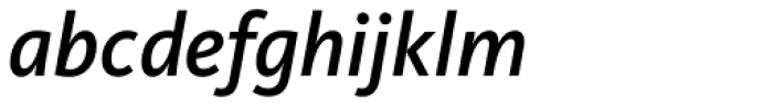 FF Kievit Pro Medium Italic Font LOWERCASE