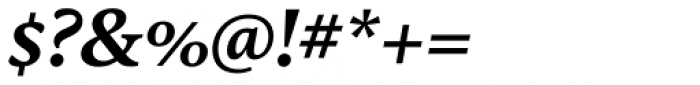 FF Kievit Serif Bold Italic Font OTHER CHARS
