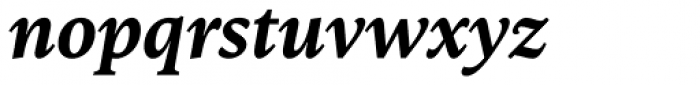 FF Kievit Serif Bold Italic Font LOWERCASE