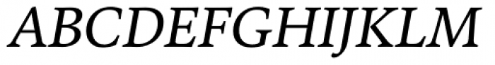 FF Kievit Serif Book Italic Font UPPERCASE