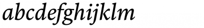 FF Kievit Serif Book Italic Font LOWERCASE