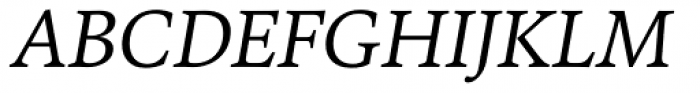 FF Kievit Serif Italic Font UPPERCASE