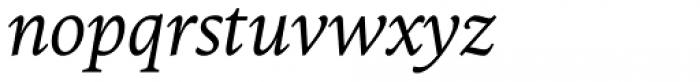 FF Kievit Serif Italic Font LOWERCASE