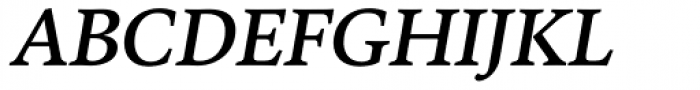 FF Kievit Serif Medium Italic Font UPPERCASE