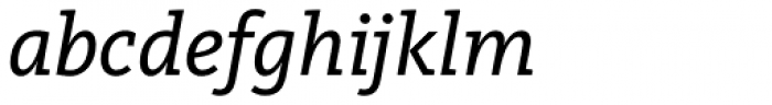 FF Kievit Slab OT Book Italic Font LOWERCASE